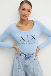 T-Shirt Women Blue Armani Exchange Camibuzo